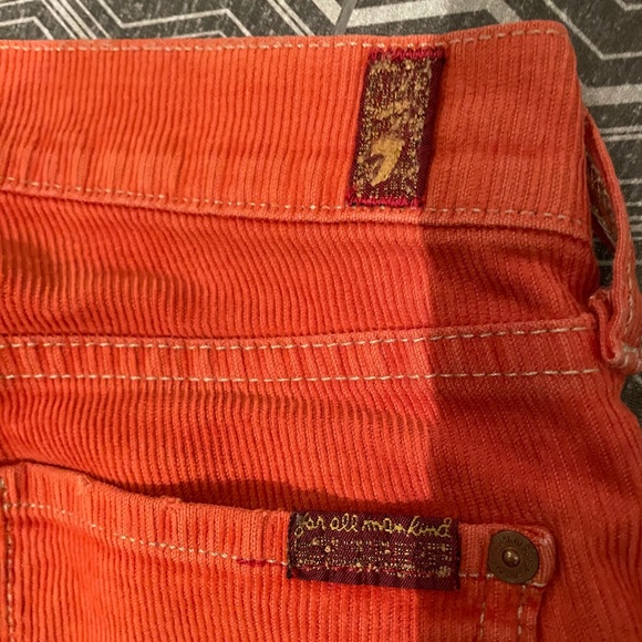 Corduroy 7 jeans in perfect condition . Size 24. - Picture 3 of 4